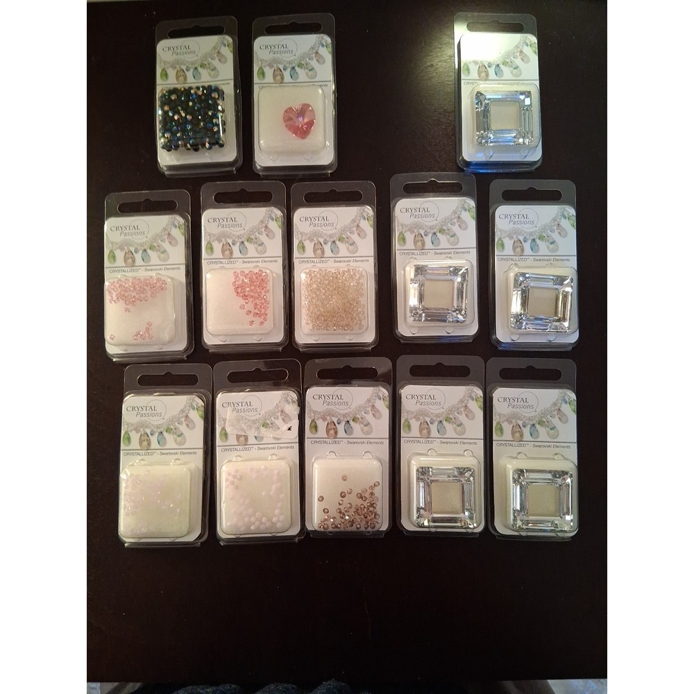 Swarovski Crystal Passions Beads  Lot Of 13 Packs.